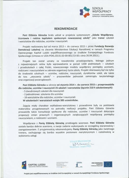 Zdjęcie ze szkolenia