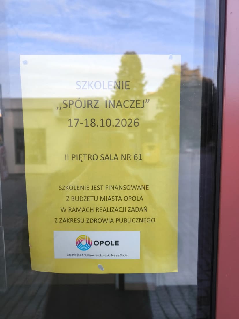 Szkolenie Spójrz inaczej w Opolu 17-20.10.2026